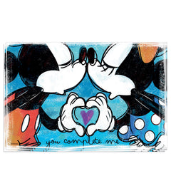 Disney - Mickey & Minnie Placemat Blue You Complete Me (Set Of 2)