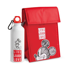 Disney - Minnie Mouse Set Travel Red:  Cooling Bag + Dinking Bottle In Gift Box