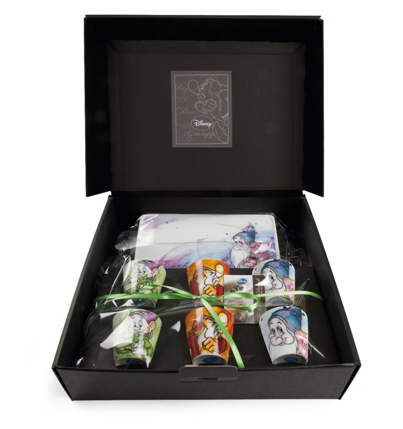 Disney - Snow White & The Seven Dwarfs Gift Box:  6 Espresso Shots + Tray Set