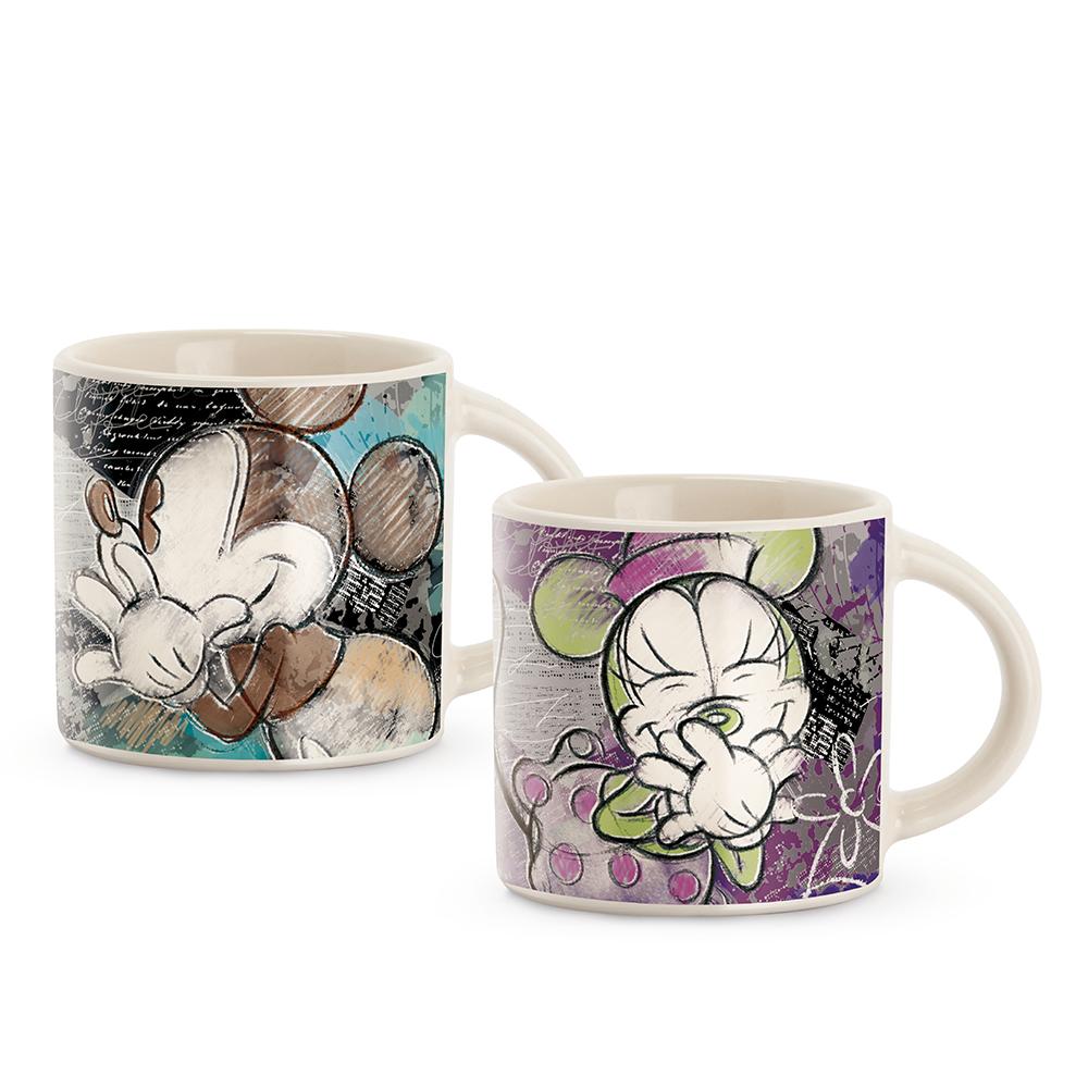 Disney - Mickey & Minnie Mini Mug Turquoise / Purple (Set Of 2)