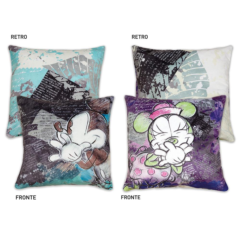 Disney - Mickey & Minnie Cushions Purple / Turquoise (Set Of 2) Mug