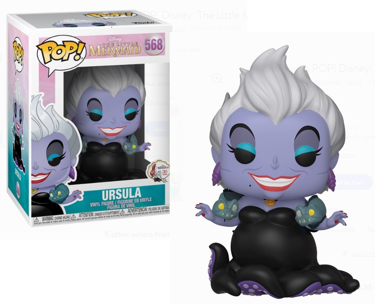 Funko Pop! Disney - The Little Mermaid Ursula (568) Figurines