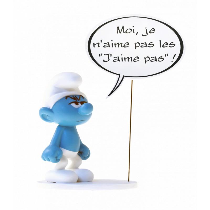 Plastoy - Collection Bulles Les Schroupfes Moi Naime Pas Les Jaime ! Figurines
