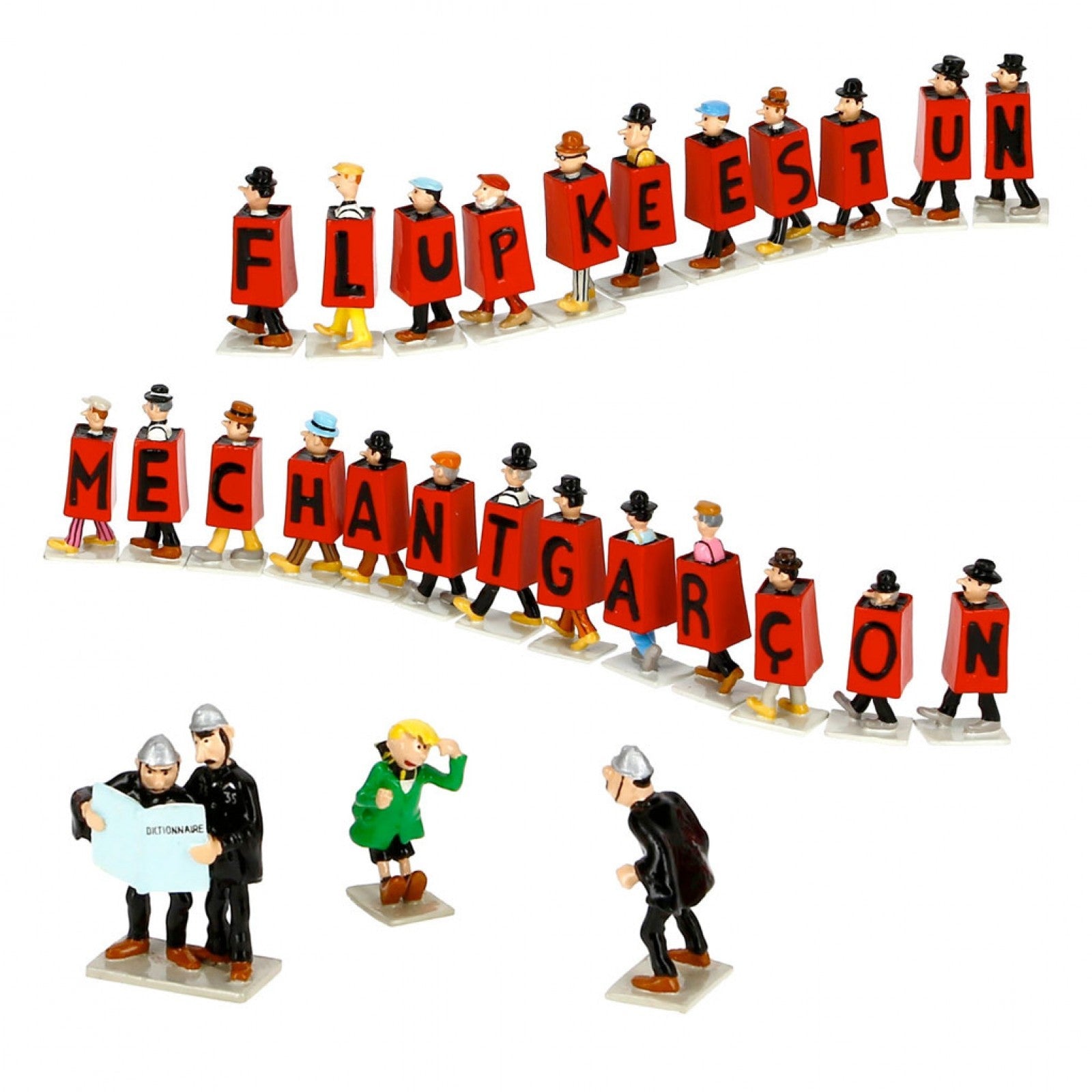 Quick & Flupke - Mini-Serie Figurines Vendetta ‘Flupke Is A Bad Boy’ (°2008) Figurine Metallic
