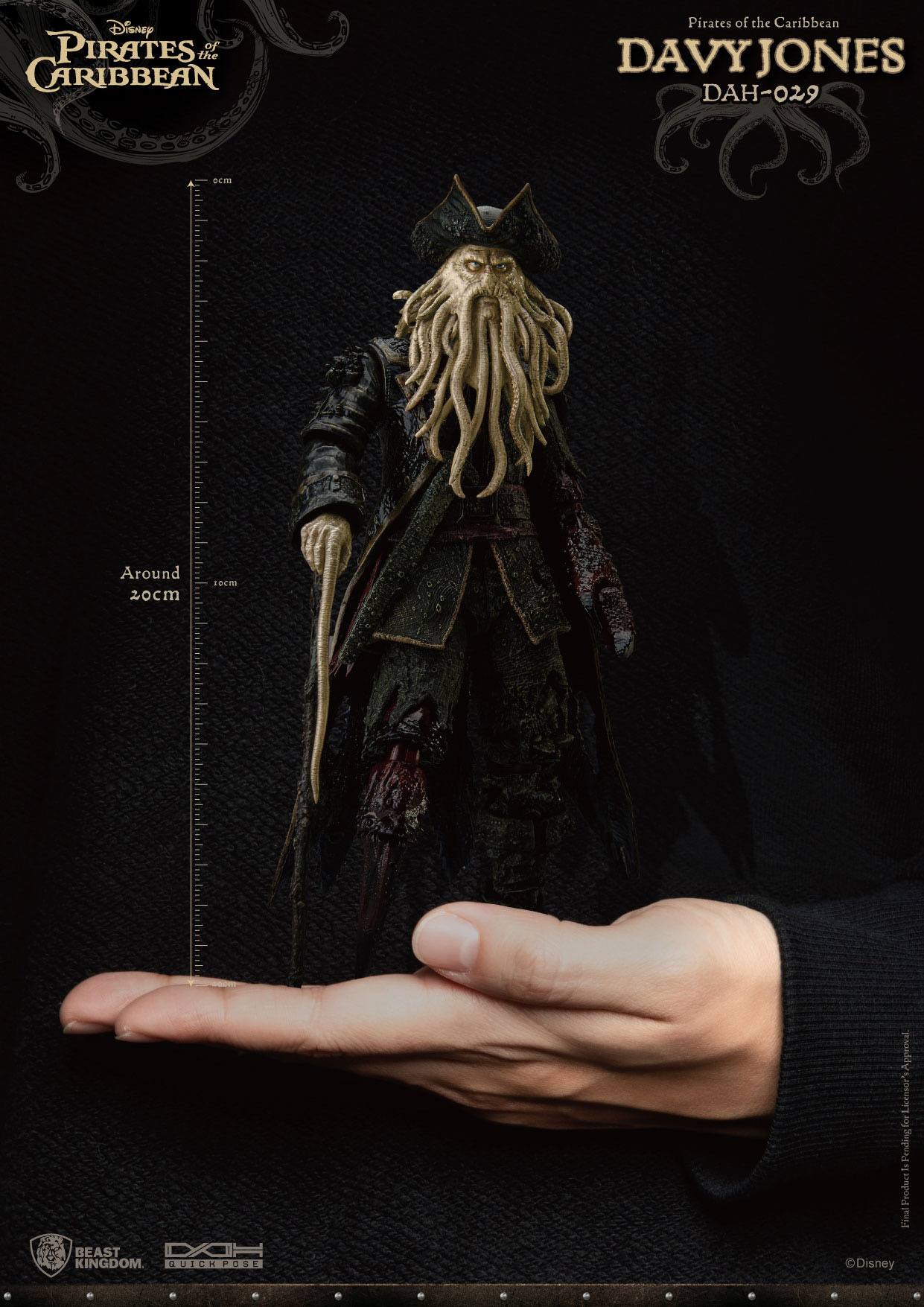 BEAST KINGDOM Action Figure - Disney, Pirates of the Caribbean - Davy Jones (20cm)