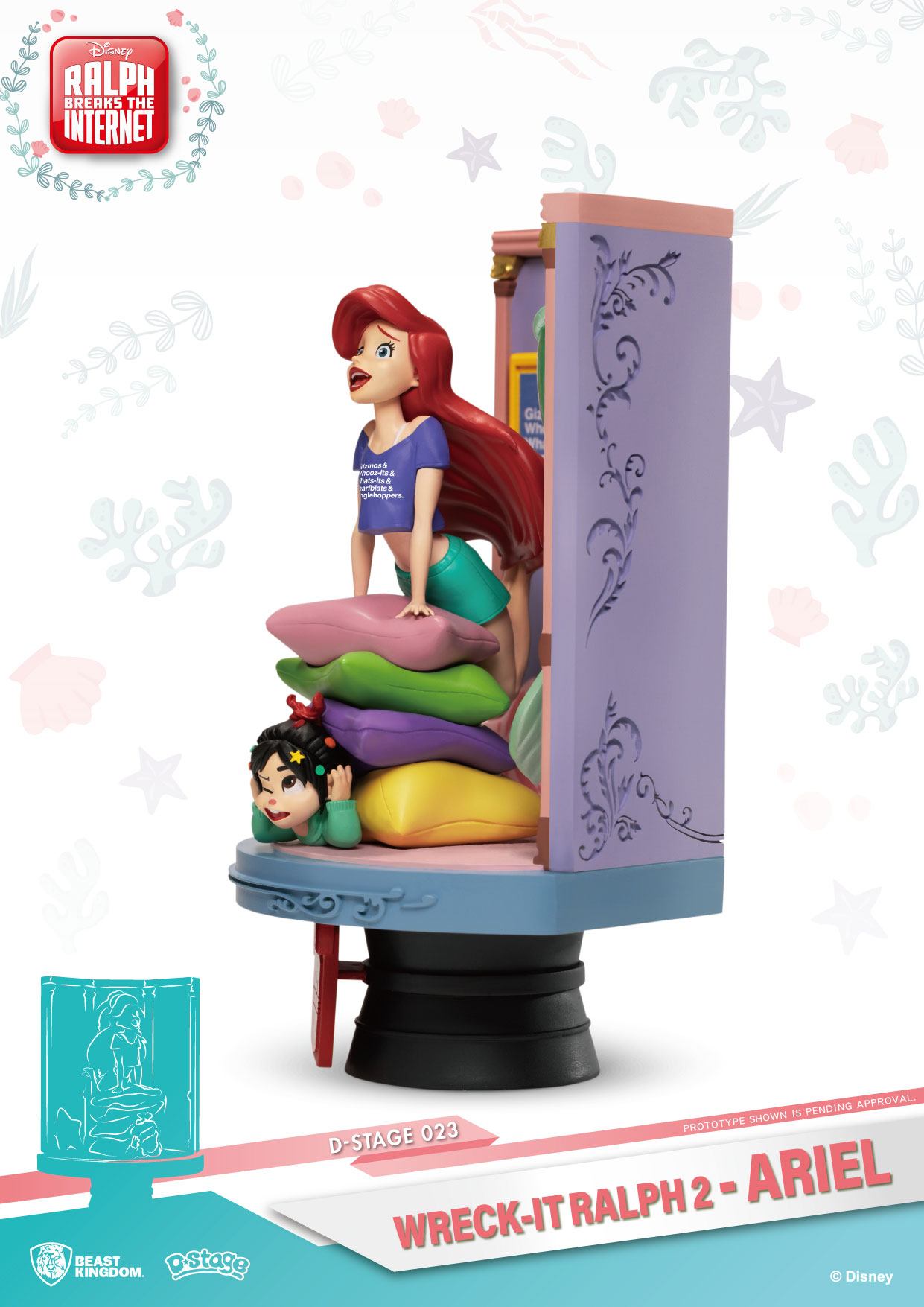 BEAST KINGDOM - Disney, Wreck-It Ralph 2 - Diorama Ariel (DS-023) (15 cm)