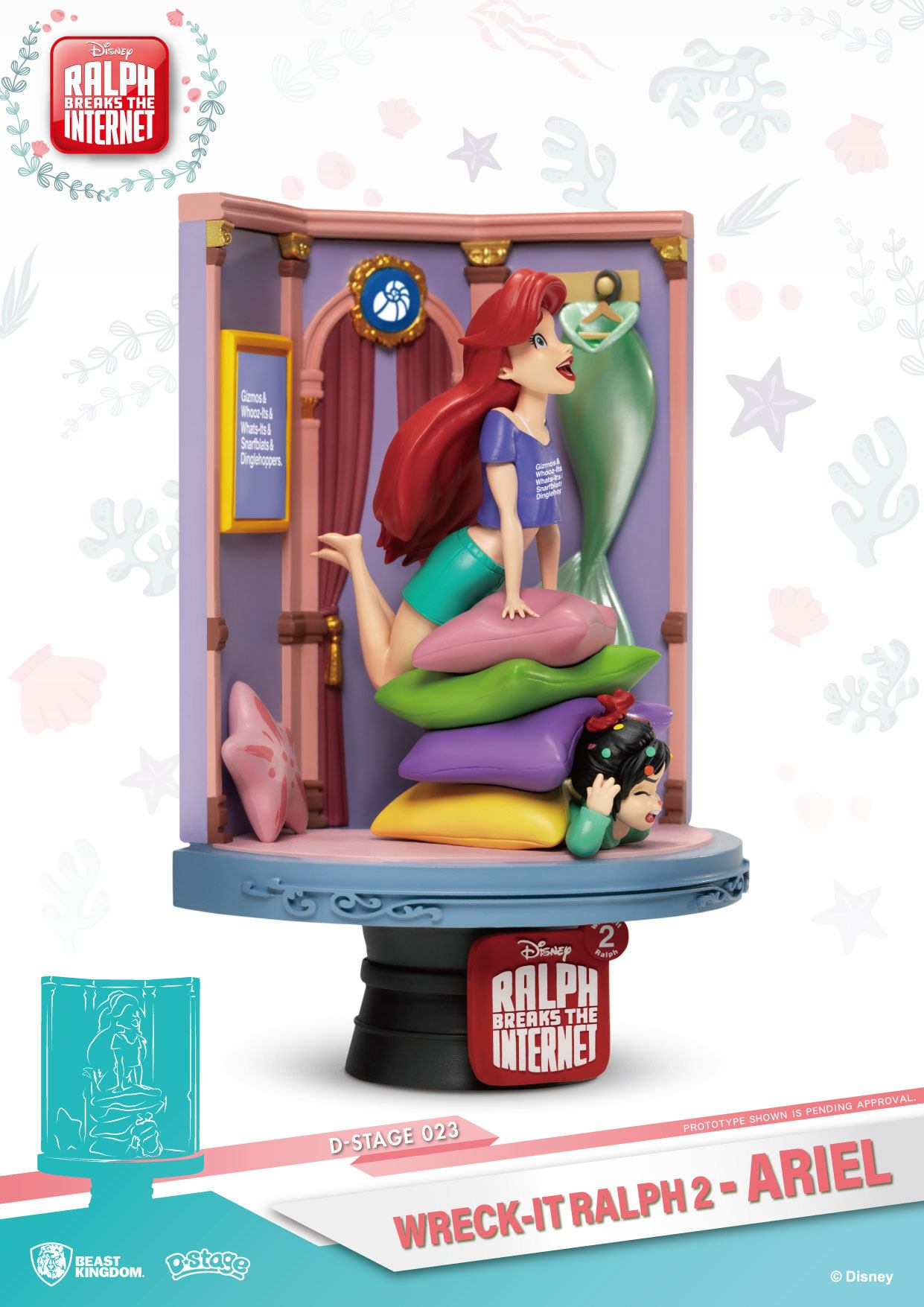 BEAST KINGDOM - Disney, Wreck-It Ralph 2 - Diorama Ariel (DS-023) (15 cm)