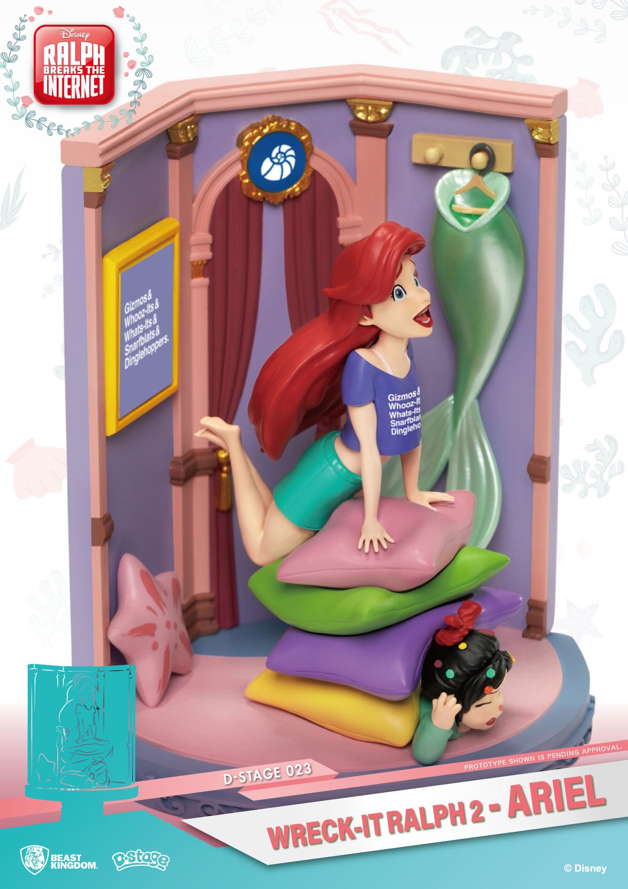 BEAST KINGDOM - Disney, Wreck-It Ralph 2 - Diorama Ariel (DS-023) (15 cm)