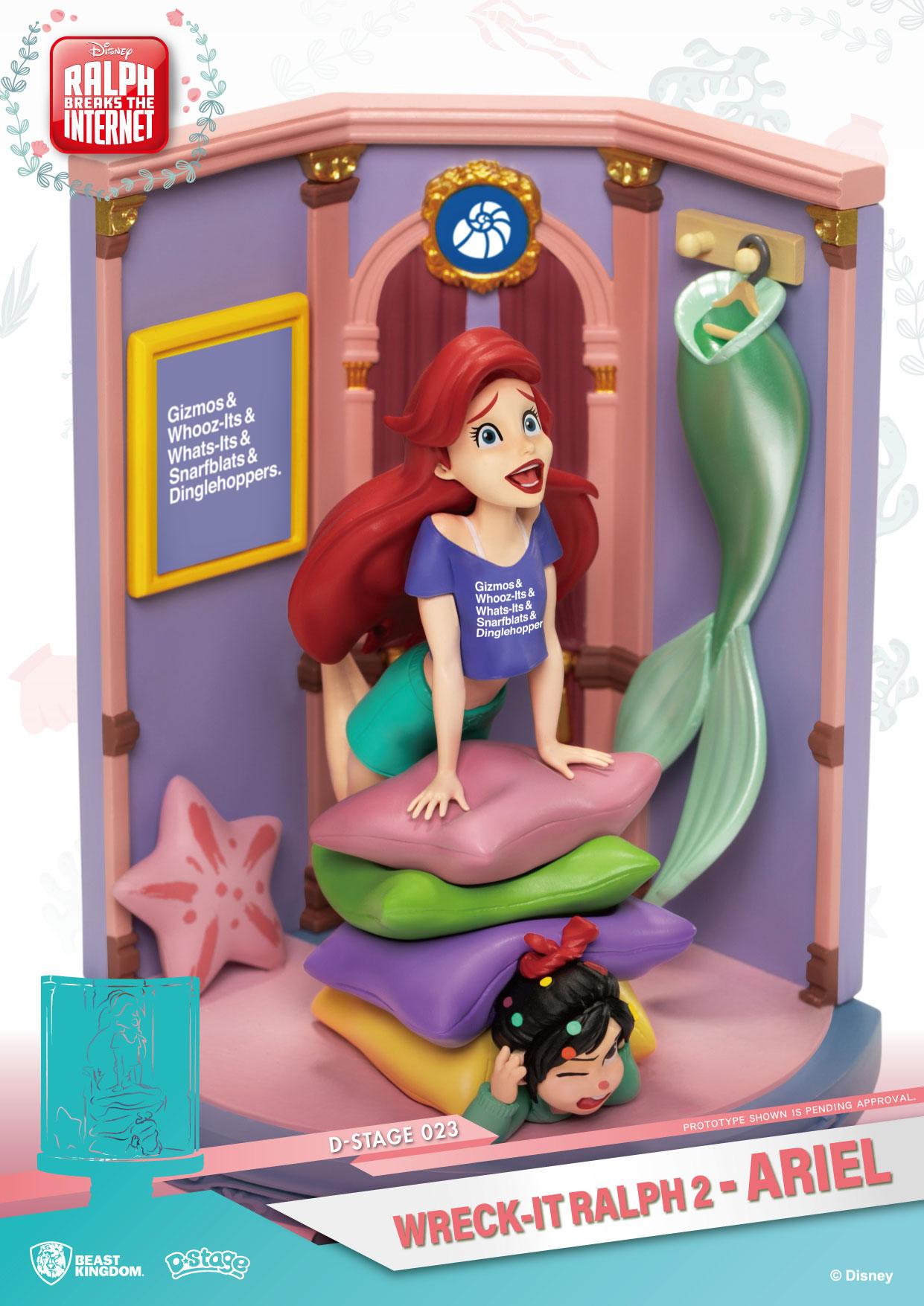 BEAST KINGDOM - Disney, Wreck-It Ralph 2 - Diorama Ariel (DS-023) (15 cm)