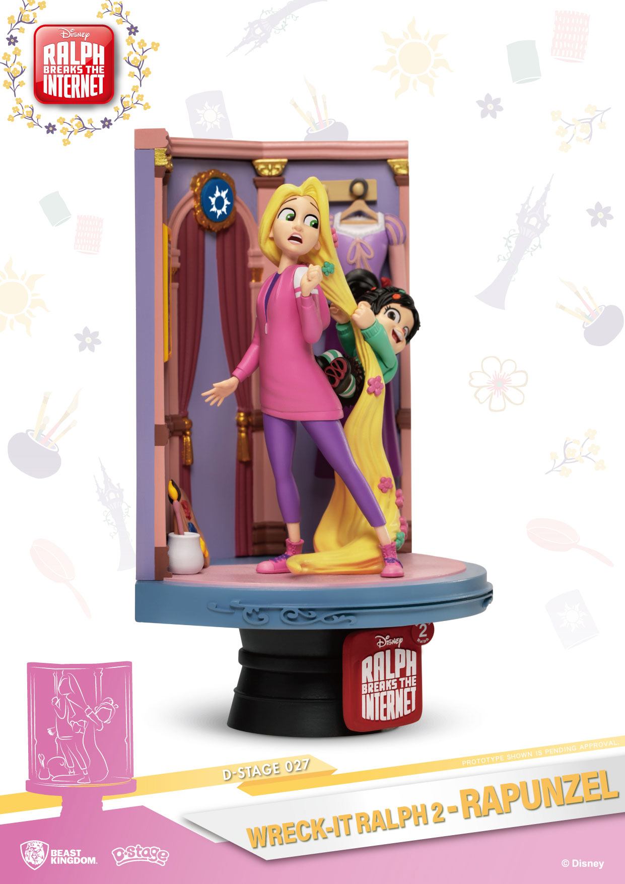 BEAST KINGDOM - Disney, Wreck-It Ralph 2 - Diorama Rapunzel (DS-027) (15cm)