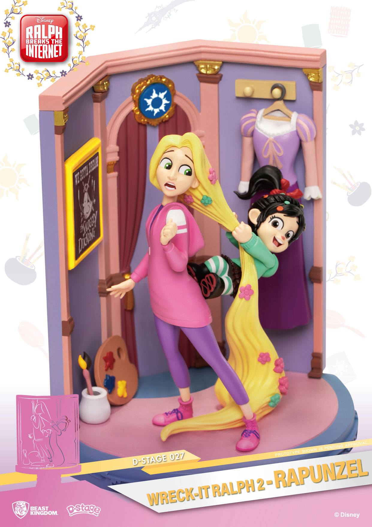 BEAST KINGDOM - Disney, Wreck-It Ralph 2 - Diorama Rapunzel (DS-027) (15cm)