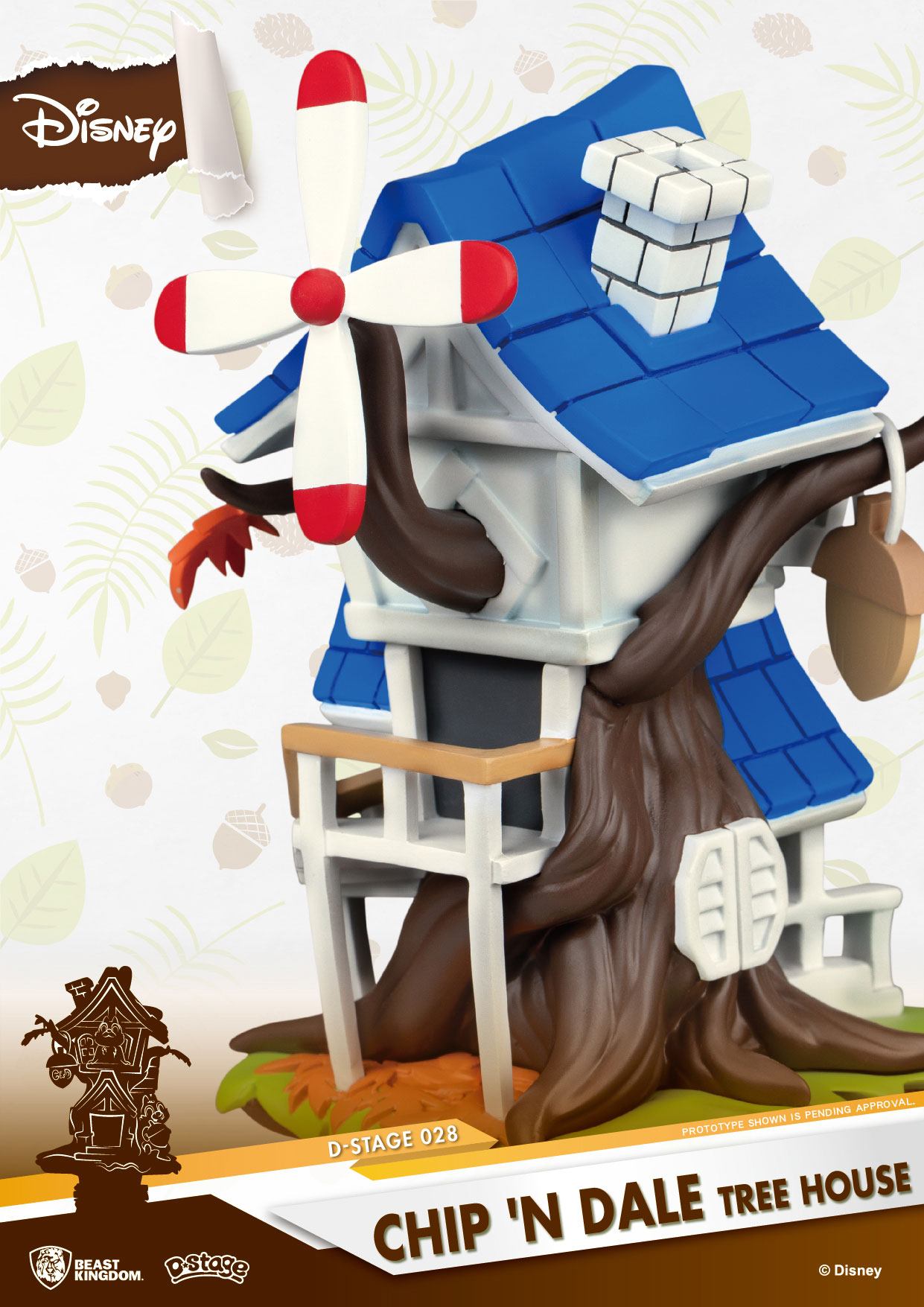 BEAST KINGDOM - Disney, Chip & Dale - Diorama Tree House (DS-028) (15cm)