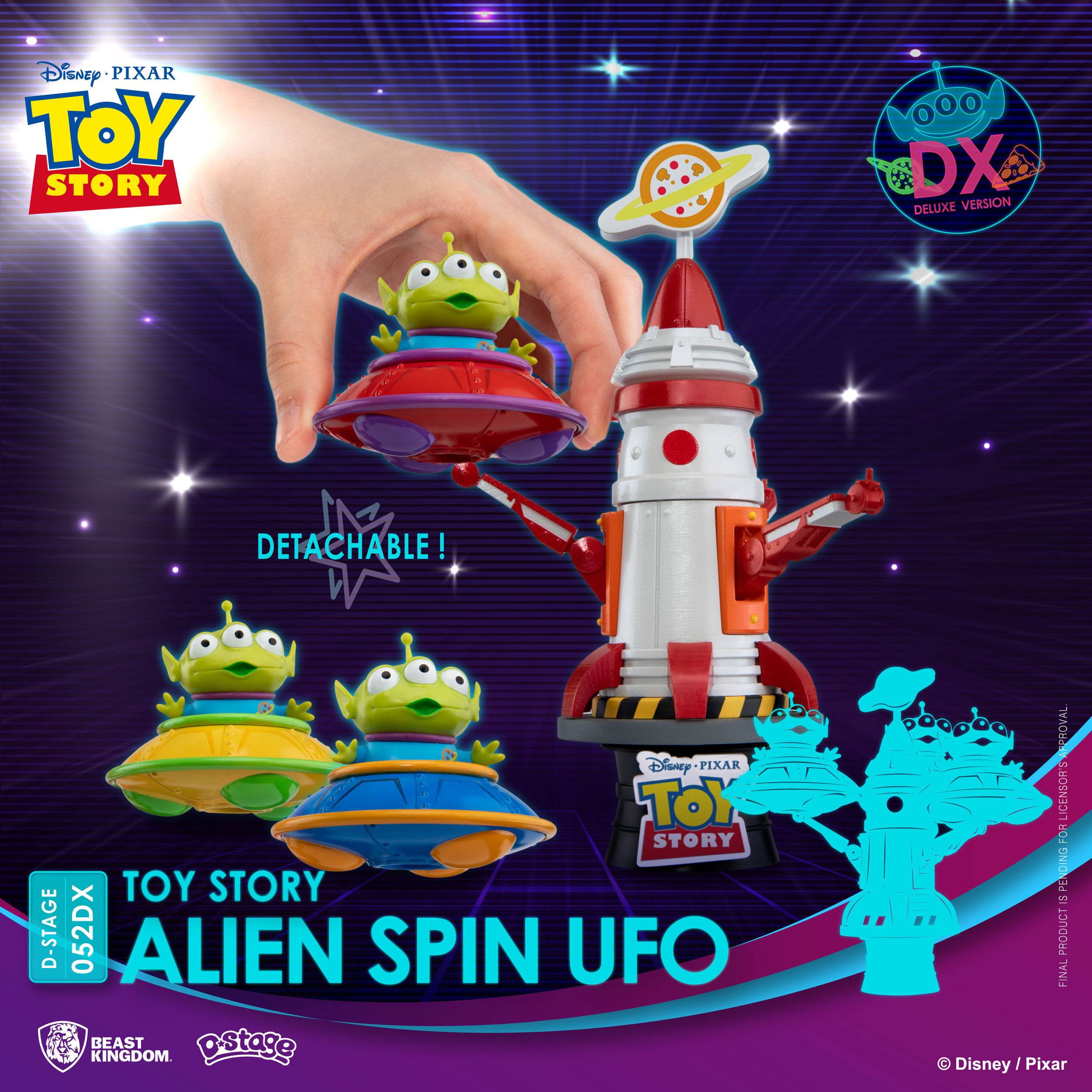 Beast Kingdom Toys : Disney, Toy Story - Diorama Alien Spin Ufo (16cm)