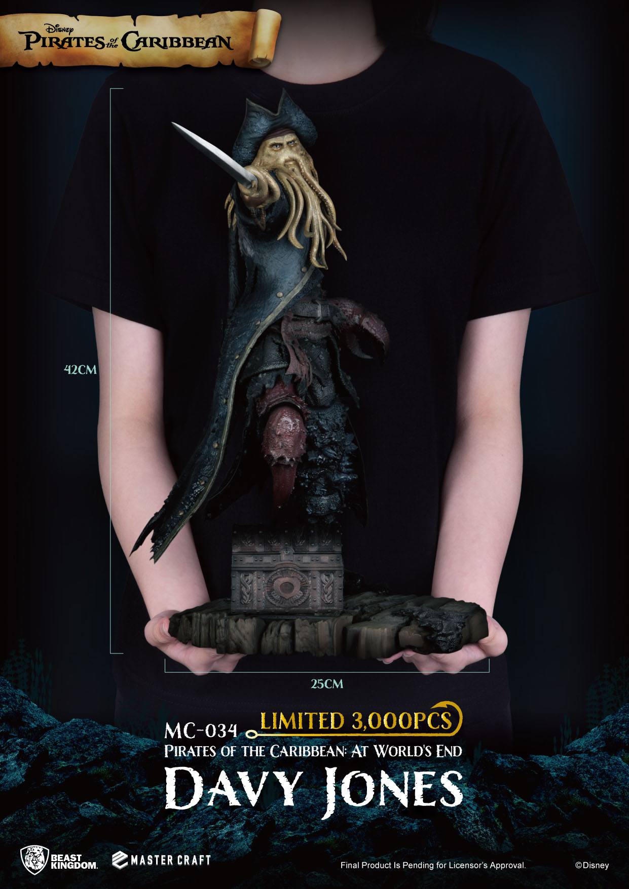 Beast Kingdom Toys - Pirates Of The Caribbean:  At Worlds End Master Davy Jones (42Cm) Statue