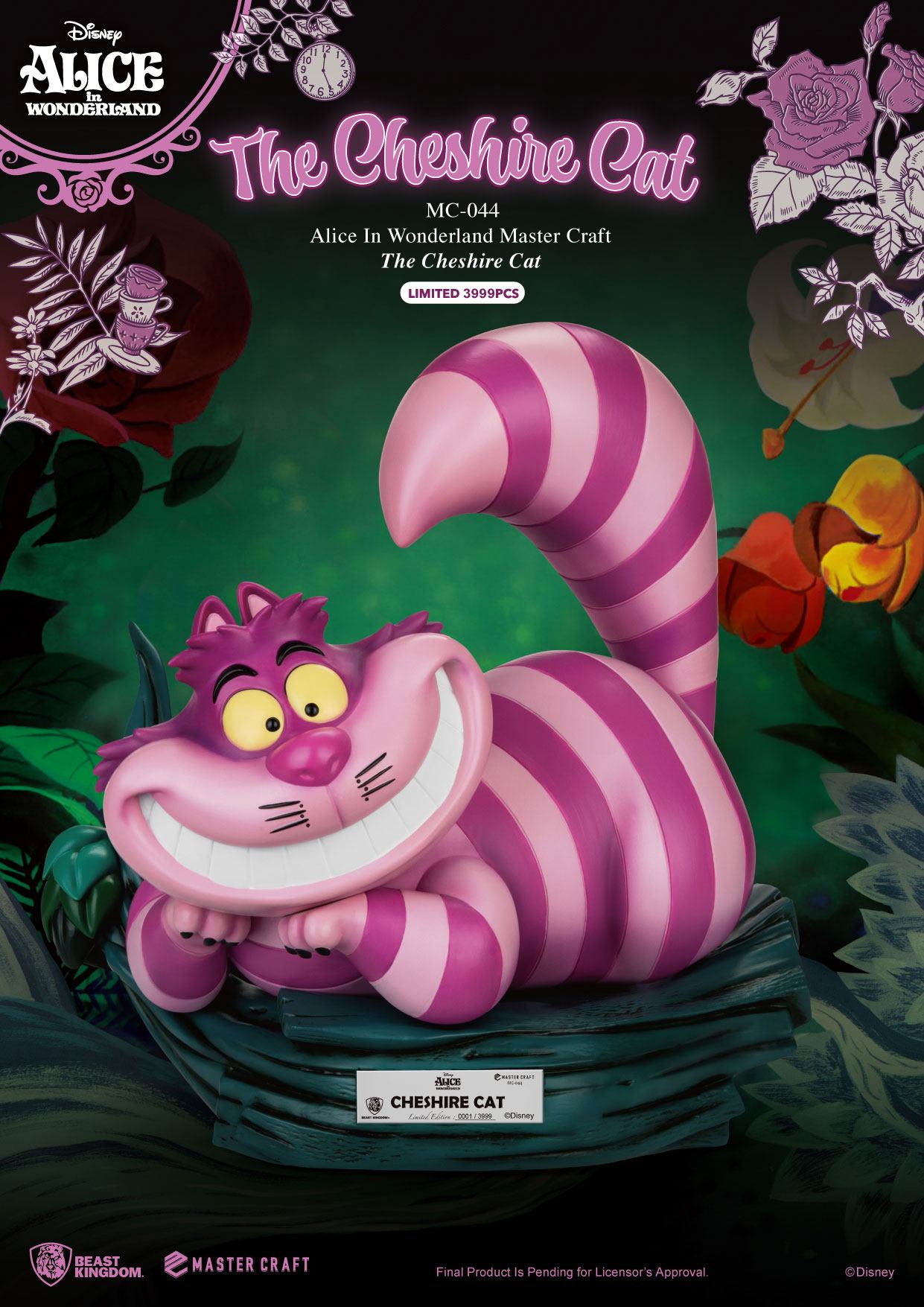 Beast Kingdom Statue - Disney Alice In Wonderland The Cheshire Cat (Limited & Numbered) (36Cm)