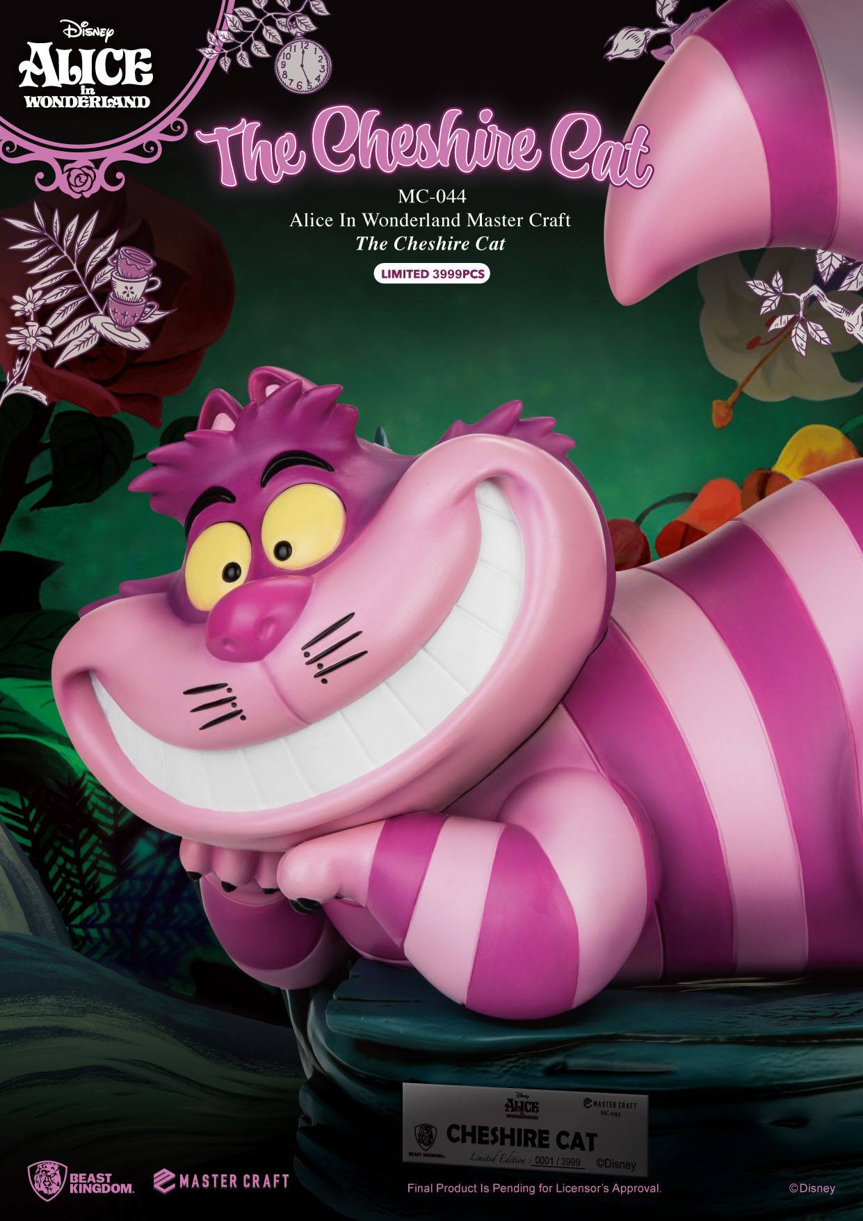 BEAST KINGDOM Statue - Disney, Alice in Wonderland - The Cheshire Cat (Limited & Numbered) (36cm)
