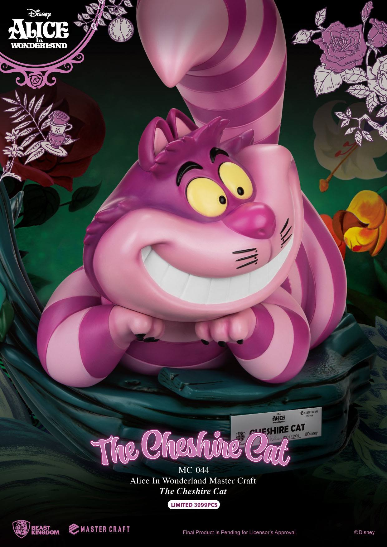 BEAST KINGDOM Statue - Disney, Alice in Wonderland - The Cheshire Cat (Limited & Numbered) (36cm)