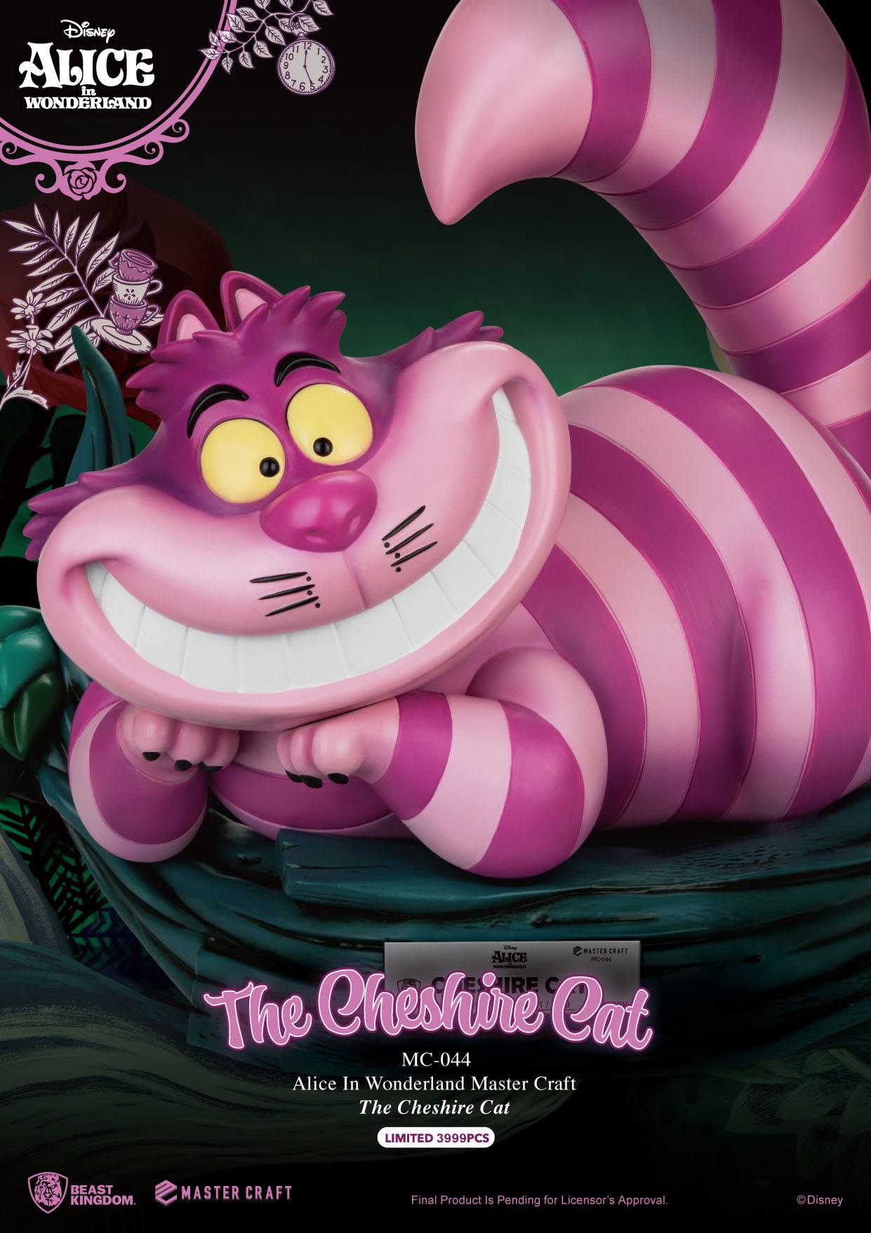 BEAST KINGDOM Statue - Disney, Alice in Wonderland - The Cheshire Cat (Limited & Numbered) (36cm)