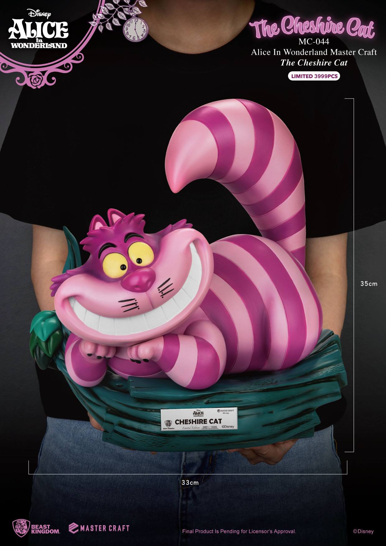 BEAST KINGDOM Statue - Disney, Alice in Wonderland - The Cheshire Cat (Limited & Numbered) (36cm)