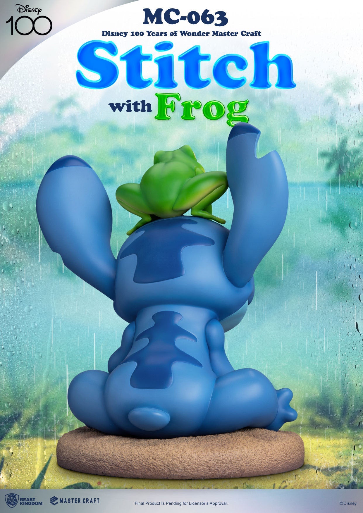 BEAST KINGDOM Statue - Disney, Lilo & Stitch - Stitch w/  Frog (Limited & Numbered) (34 cm)