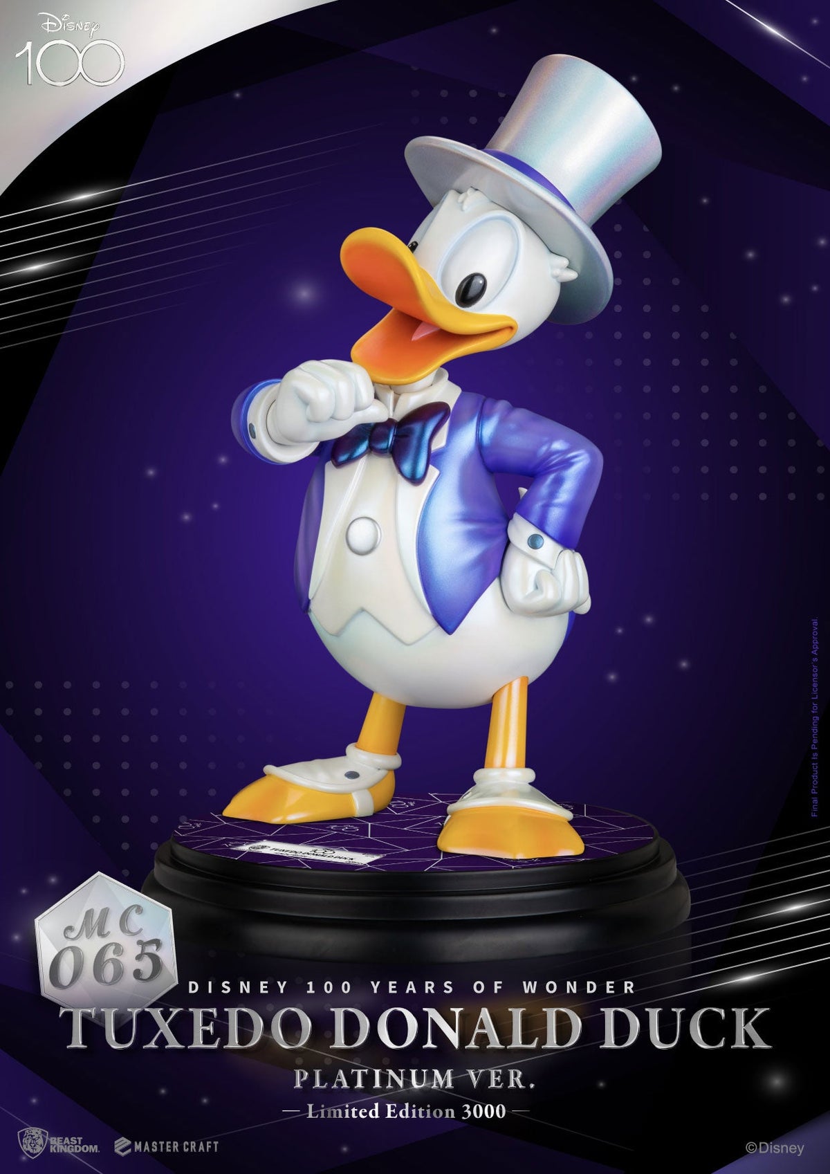 BEAST KINGDOM Statue - Disney - Tuxedo Donald Duck (Patium Ver.)  (Limited & Numbered) (40 cm)
