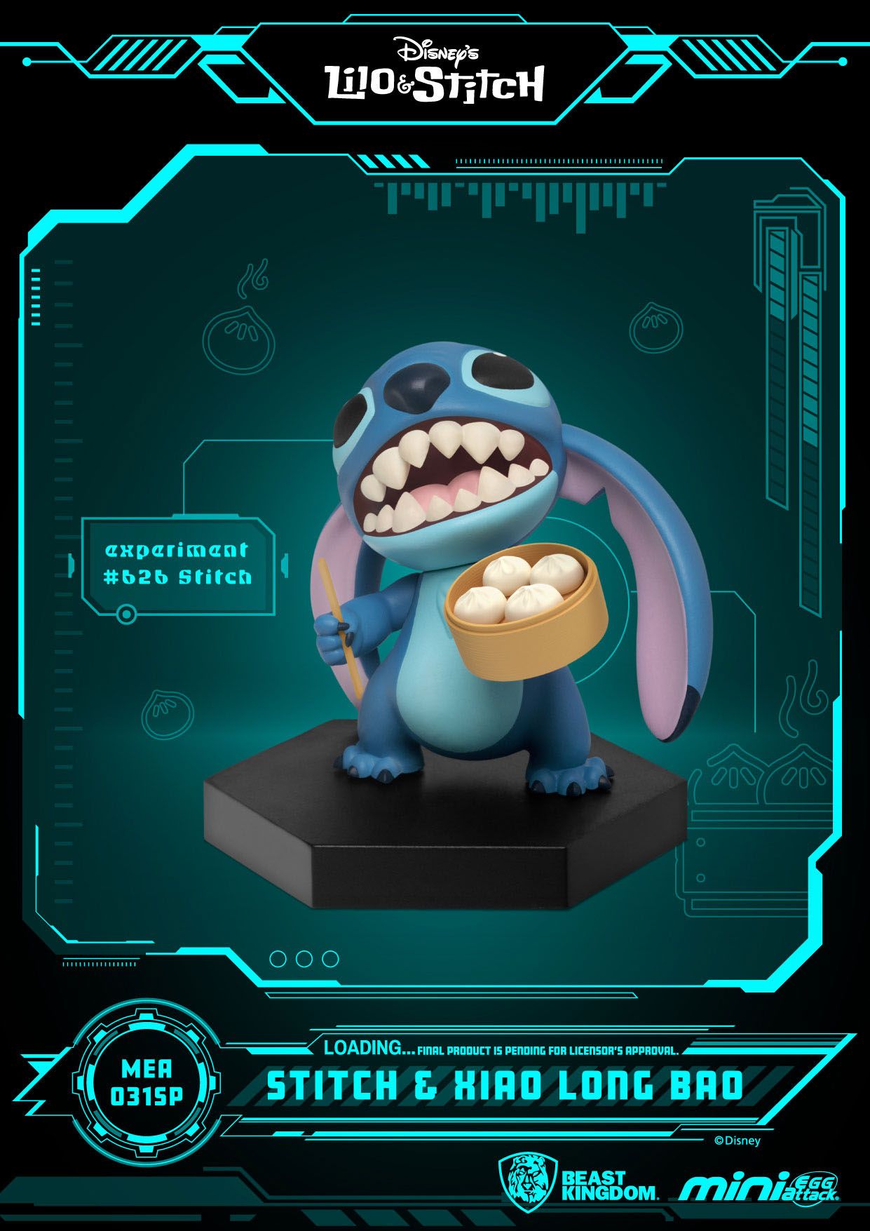 Beast Kingdom - Mini Egg Attack Figure Disney Lilo & Stitch Asian Cuisine (2Pack) (8Cm)