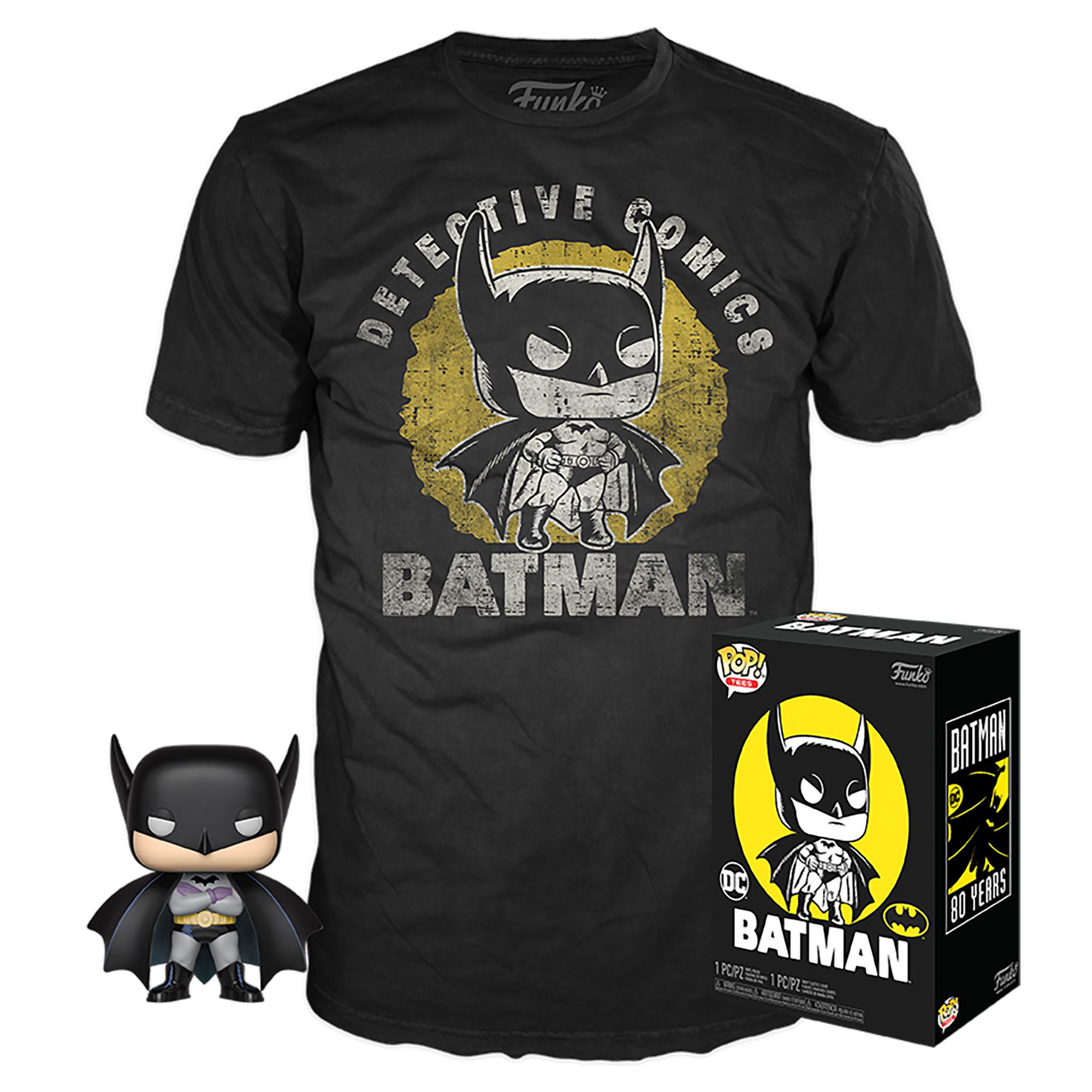 Funko POP! Tees - Batman - Batman Sund Faded + T-Shirt (XL) (270) Exclusive