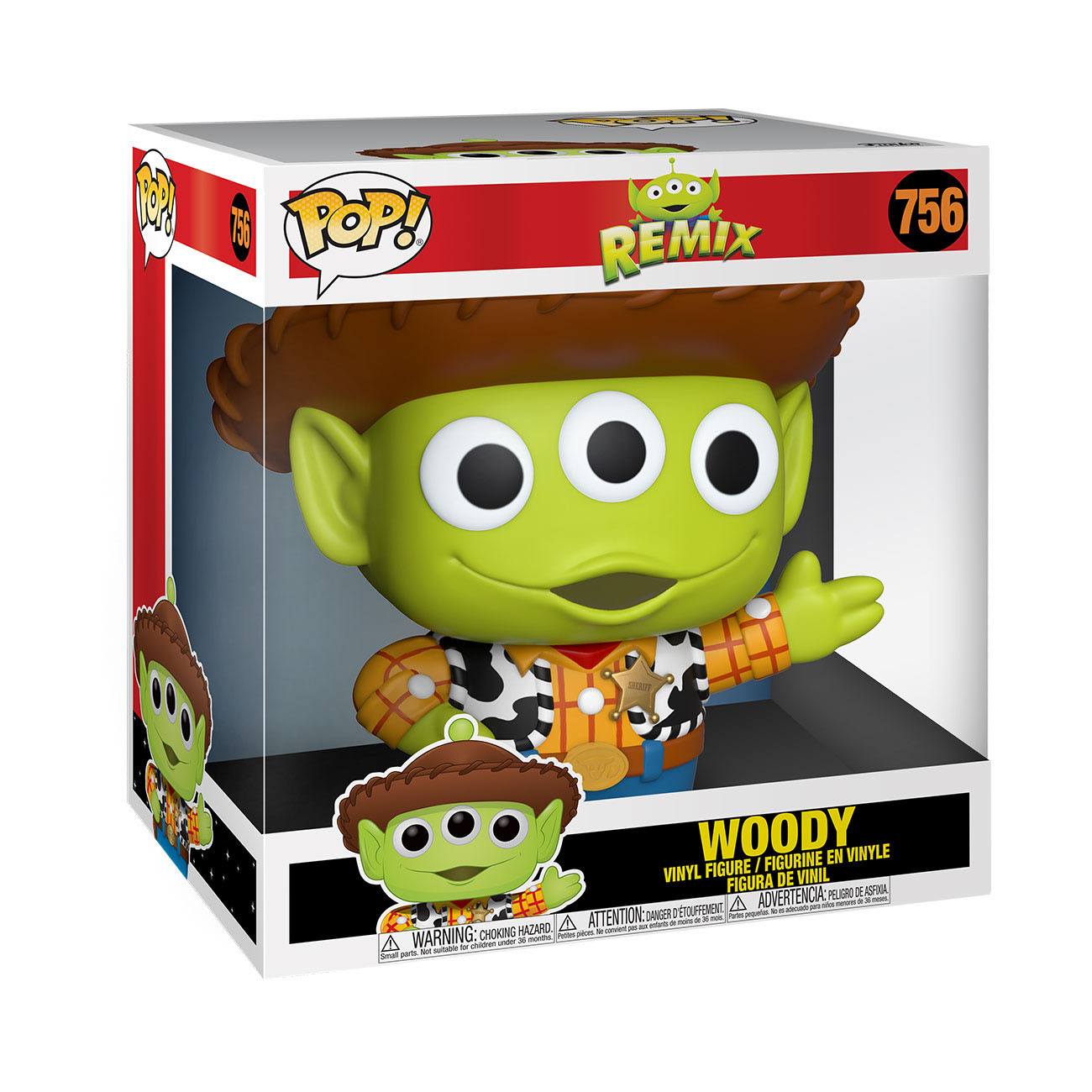 Funko POP! Disney - Alien Remix - Alien as Woody 10" (Monsters) (756)