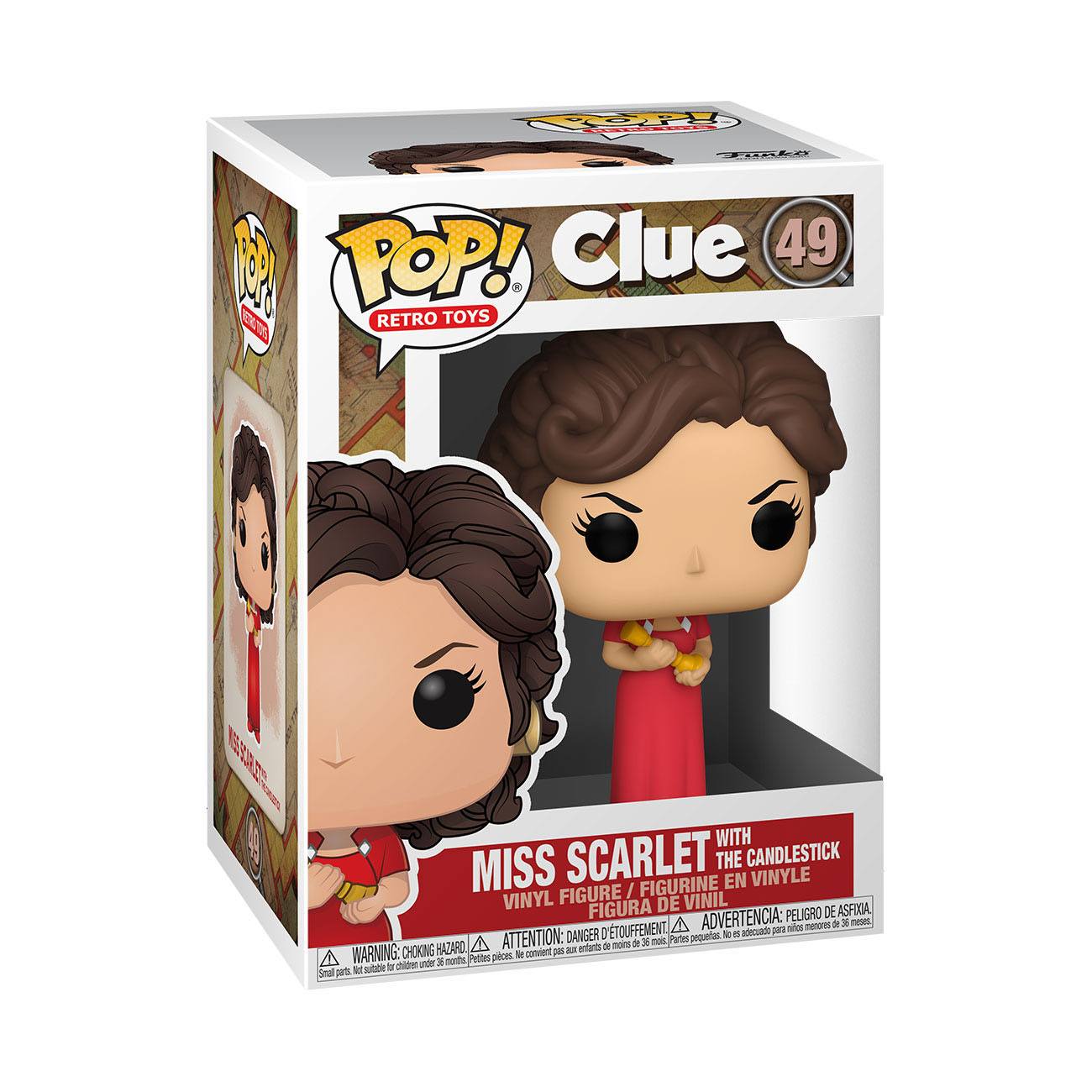 Funko Pop! Retro Toys - Cluedo Miss Scarlet W/ The Candlestick (49) Pop