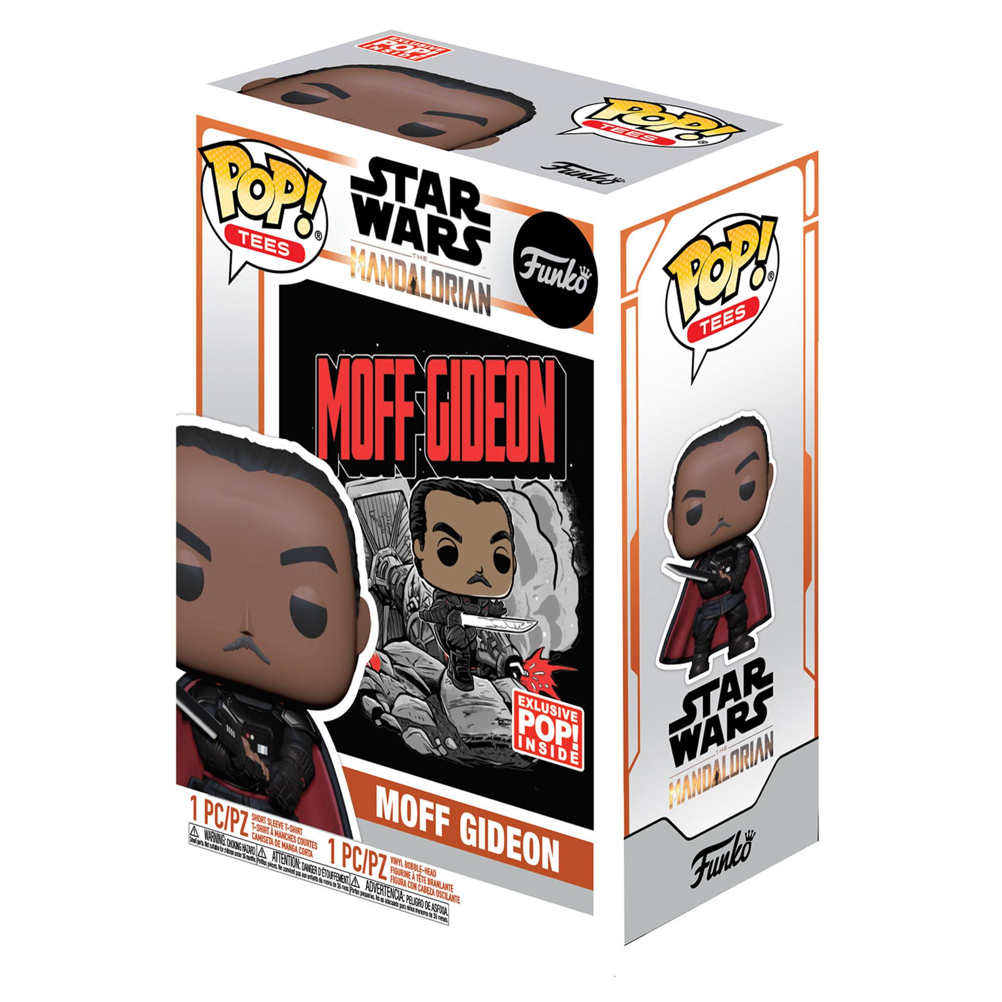 Funko POP! Tees - Star Wars, The Mandalorian - Moff Gideon (GITD) & T-shirt (380) Exclusive