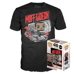 Funko POP! Tees - Star Wars, The Mandalorian - Moff Gideon (GITD) & T-shirt (380) Exclusive