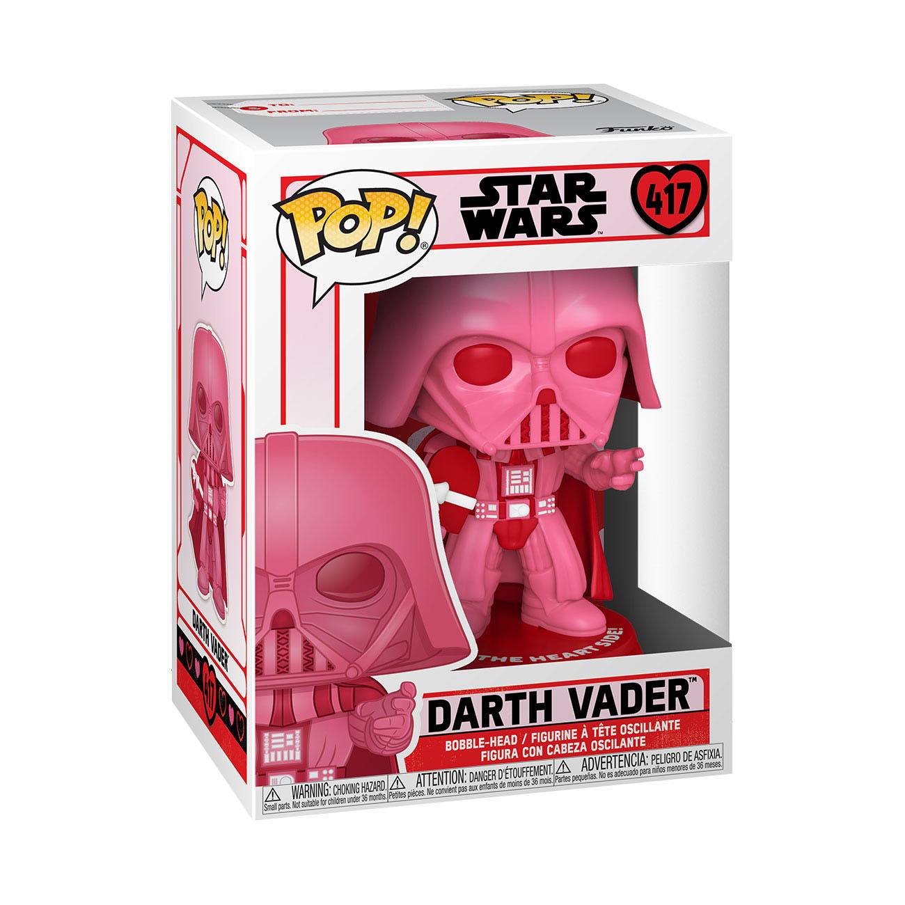 PRE-ORDERS : Funko POP! Star Wars - Valentines - Dark Vader w/ Heart (417)