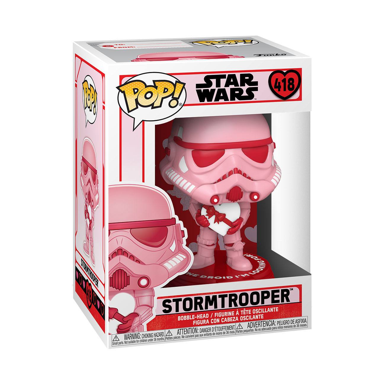 PRE-ORDERS : Funko POP! Star Wars - Valentines - Stormtrooper w/ Heart (418)