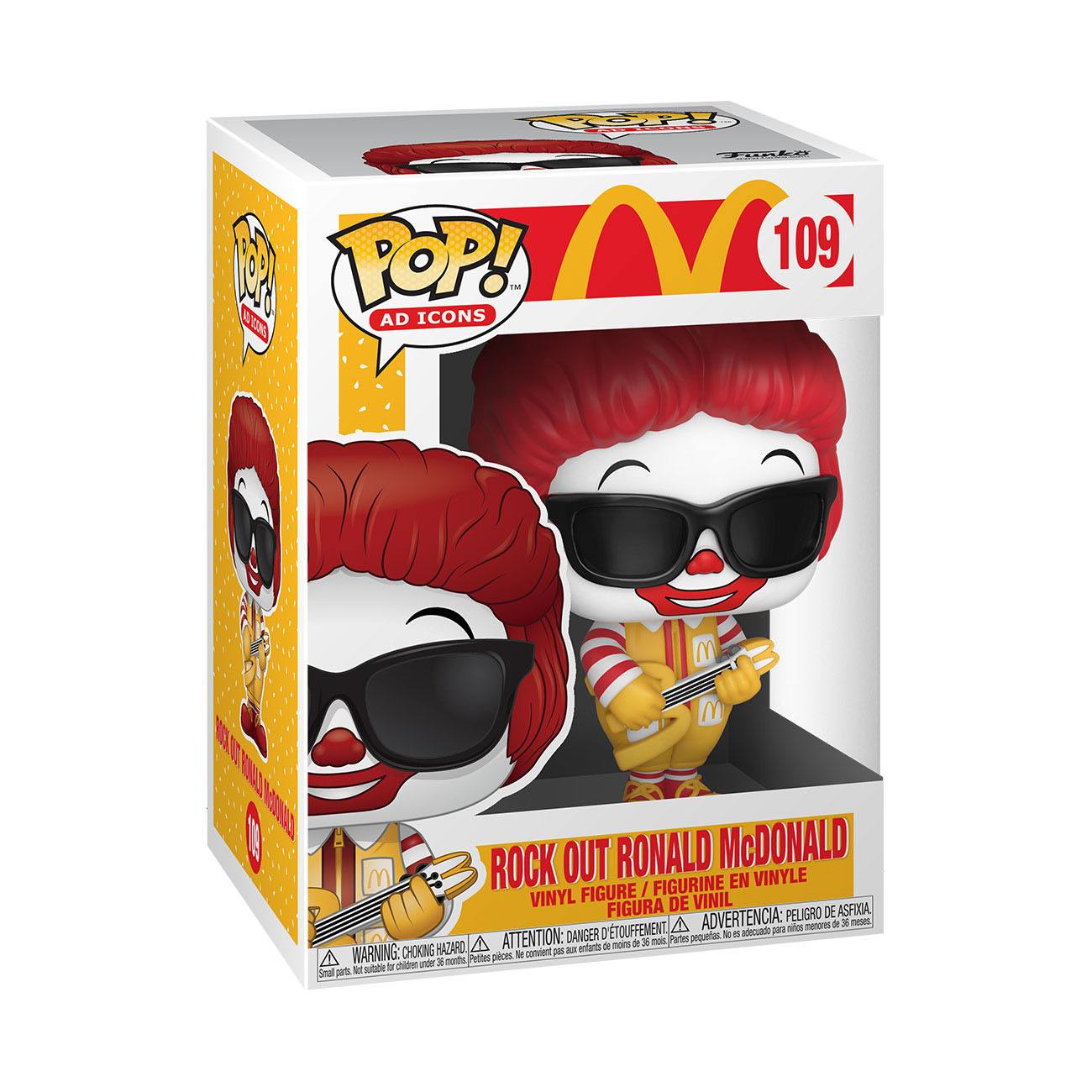 Funko POP! Ad Icons - McDonalds - Rock Out Ronald McDonald (109)