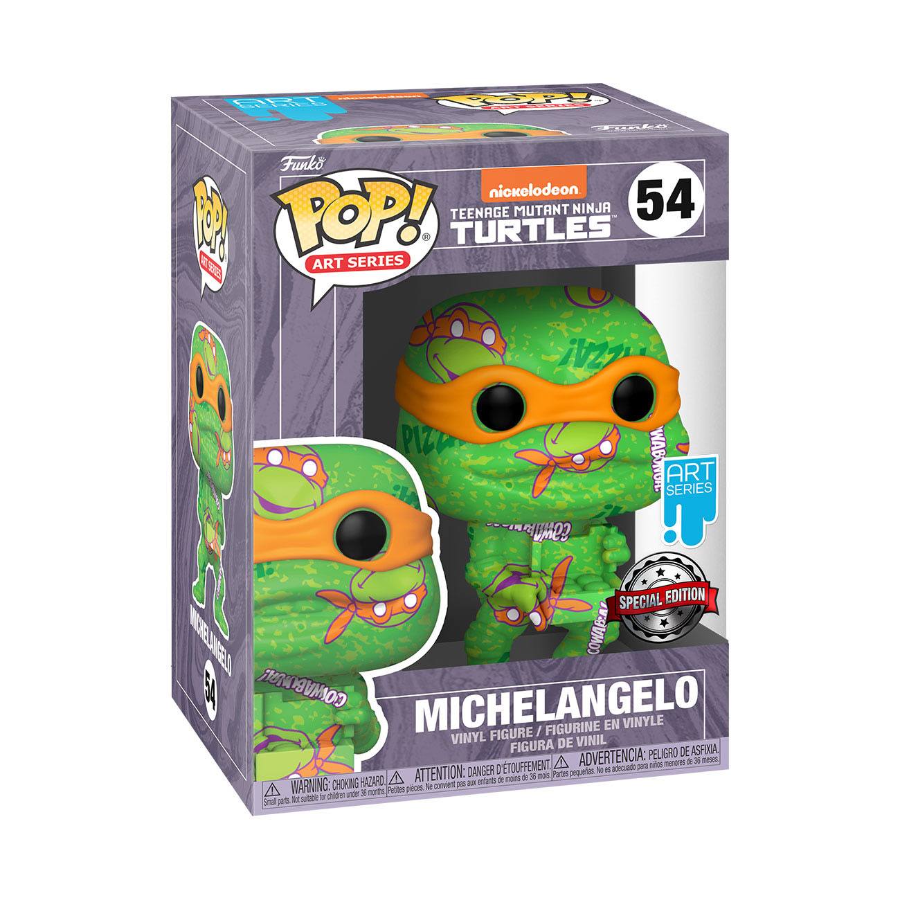 Funko POP! Art Series - Teenage Mutant Ninja Turtles - Michelangelo (incl. Hard Protector) (54) Exclusive