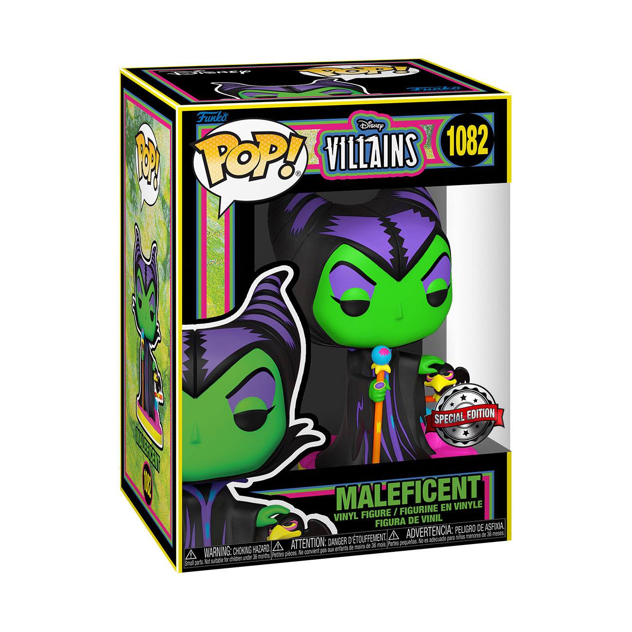 Funko POP! Disney - Villains - Blacklight Maleficent (1082) Exclusive