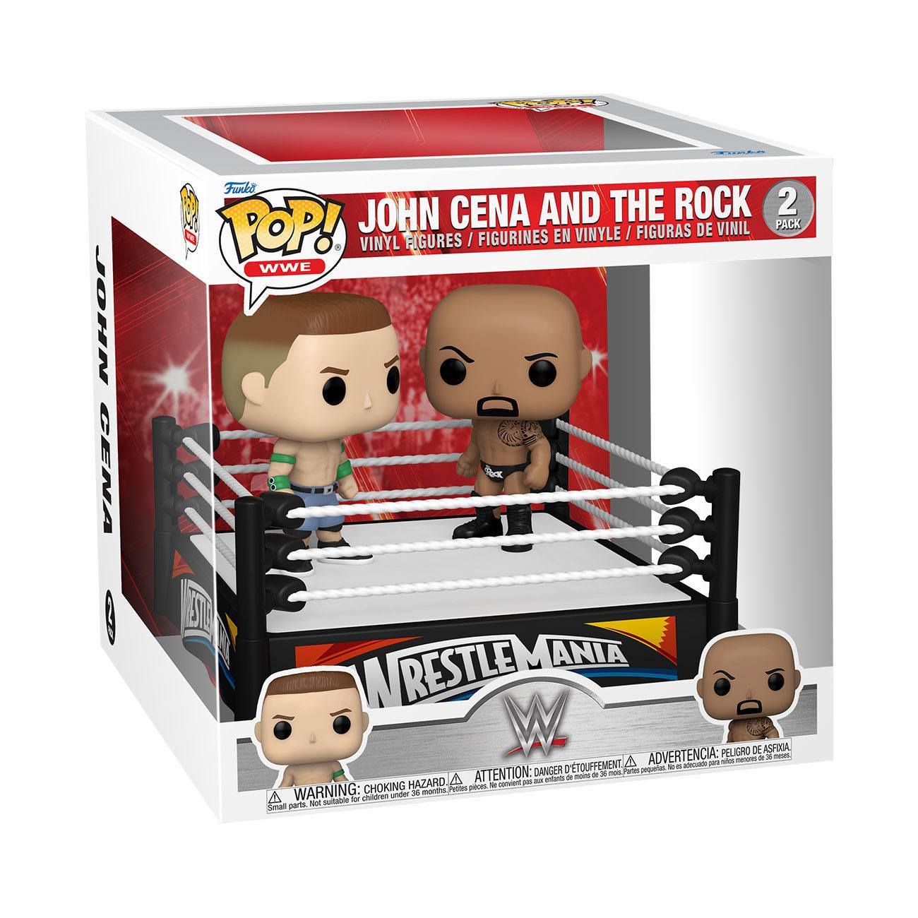 Funko POP! WWE - WWE Wrestling - John Cena & The Rock (2Pack)