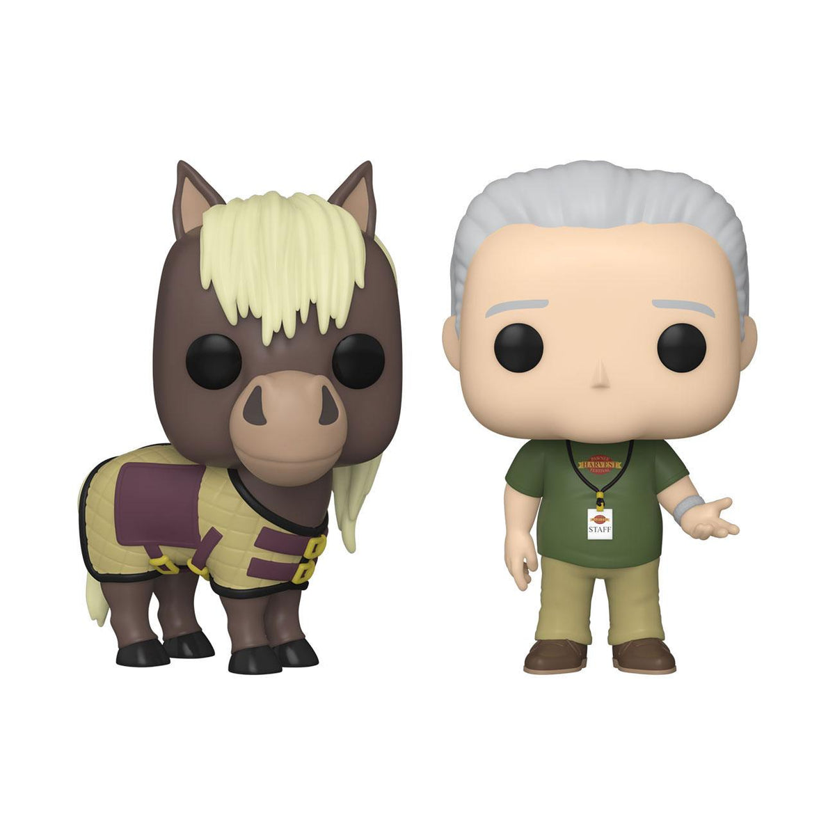 Funko POP! Television - Parks & Recreation - Li'l Sebastian & Jerry Harvest Festival (2Pack) Exclusive