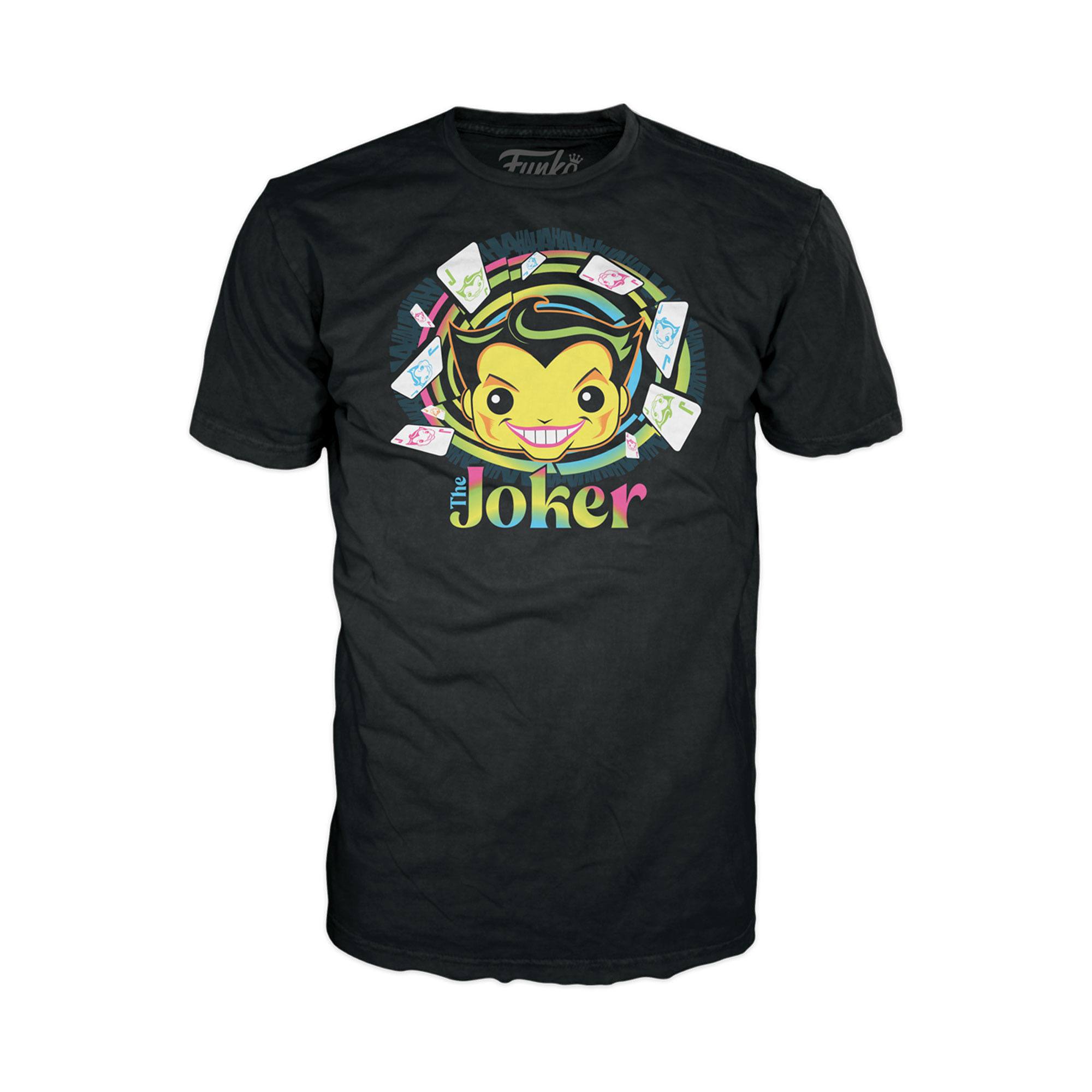 Funko Pop! Tees - Batman The Animated Series Joker (Blacklight) + T-Shirt (L) (370) Exclusive Pop