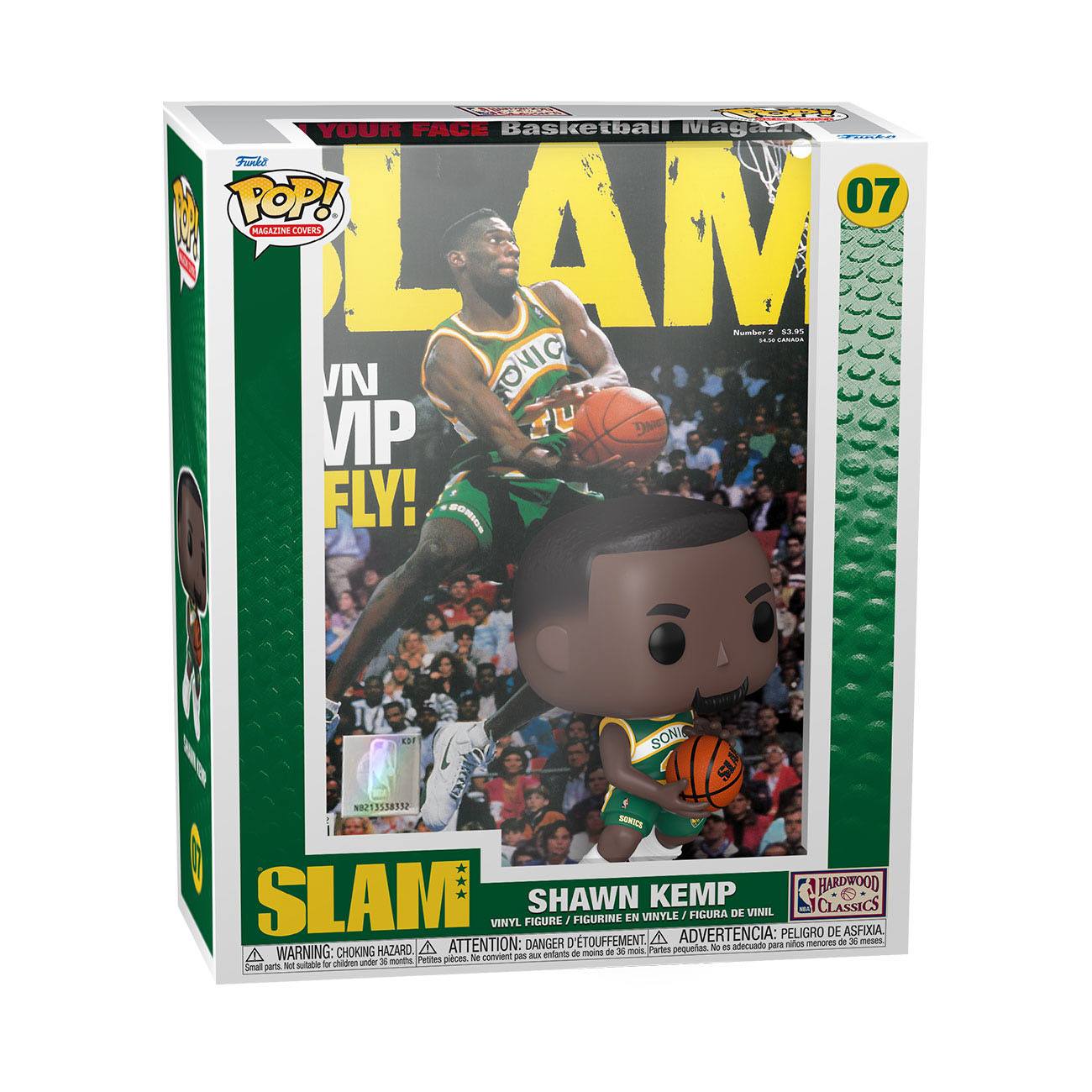 Funko POP! Magazine Covers - Shawn Kemp, Seattle SuperSonics (Magazine Basketball - SLAM) (07)