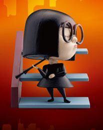 Disney - The Incredibles Edna Mode (6 Cm) Figurines