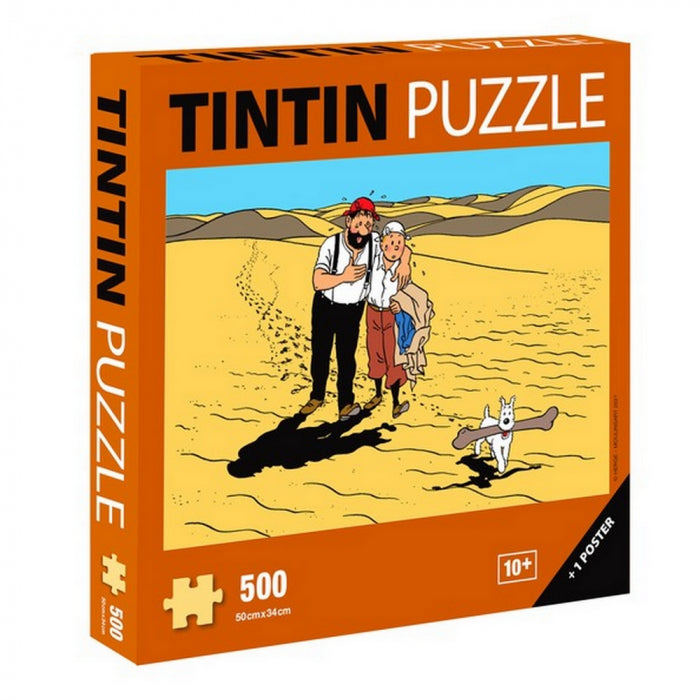 Tintin / Kuifje - Puzzle Puzzel The Land Of Thirst (500 Pieces) + Poster