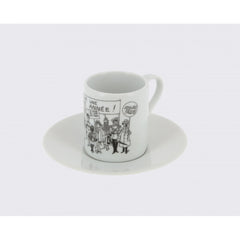 Tintin / Kuifje - Set of 2 Espresso Cups (B/W)