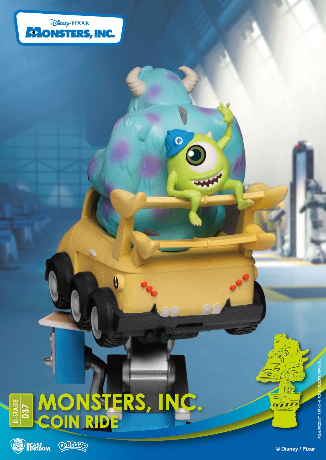 Disney - Monsters, Inc. - Diorama 'Coin Ride' (13 cm)