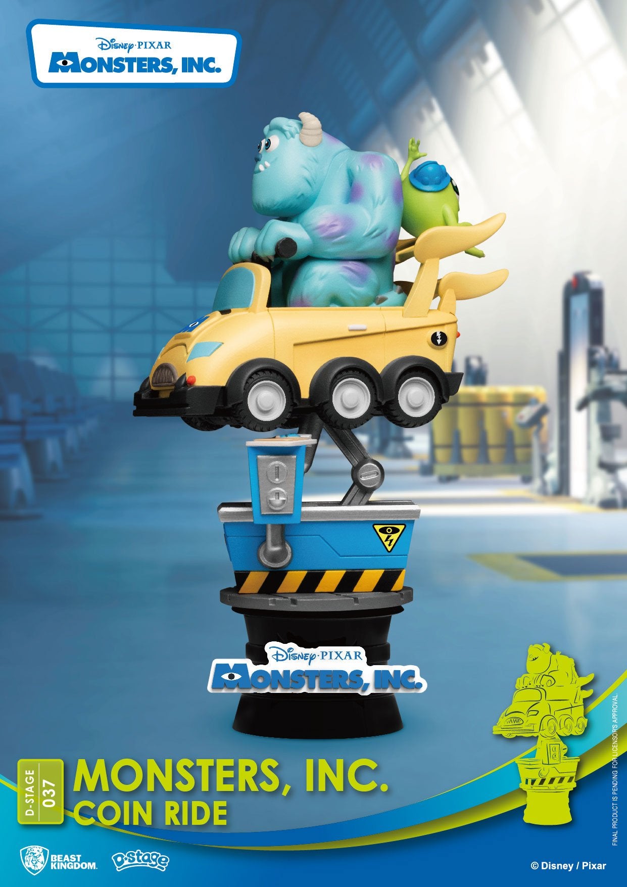 Disney - Monsters, Inc. - Diorama 'Coin Ride' (13 cm)