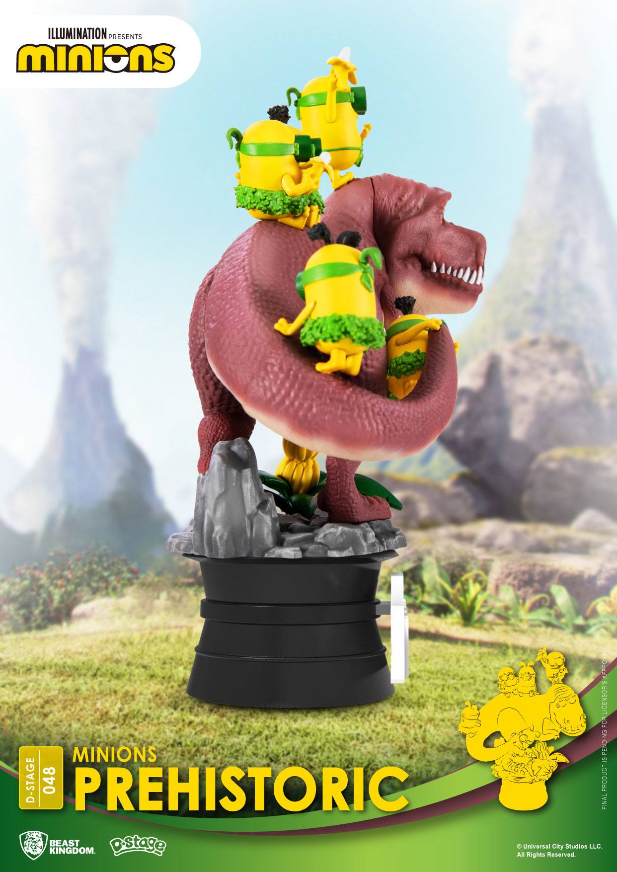 Disney - Minions - Diorama Minions Prehistoric (15 cm)