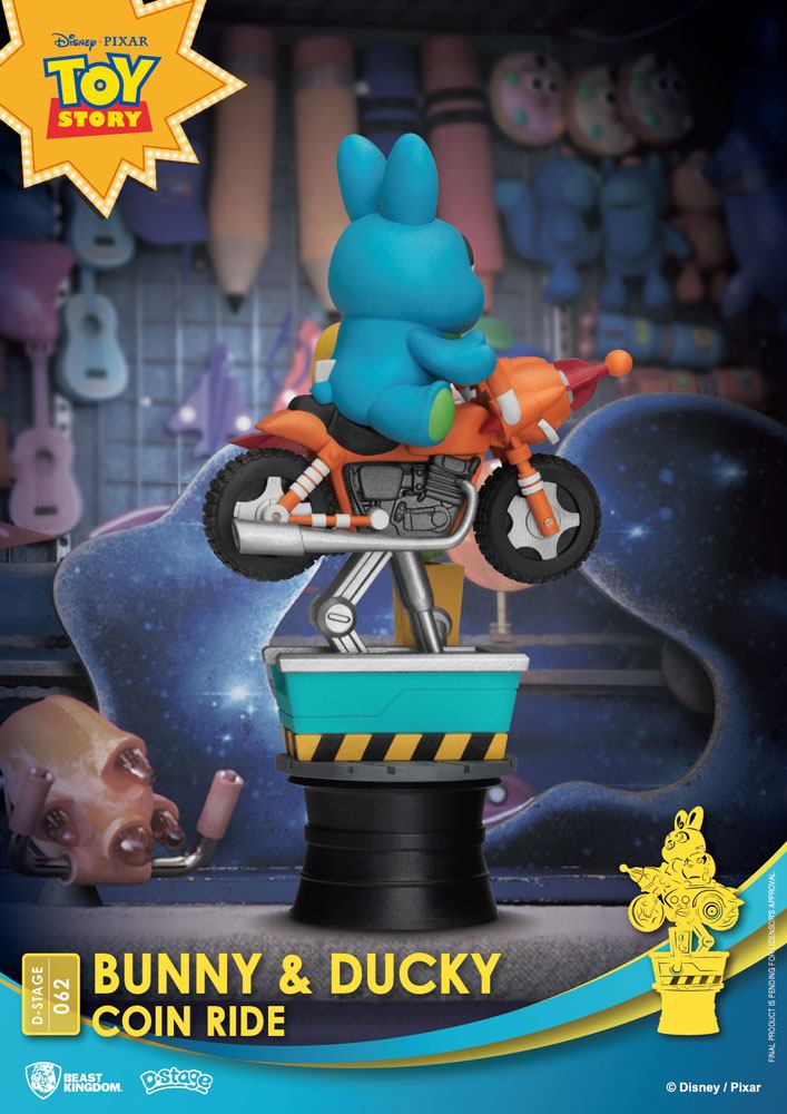Disney - Toy Story - Diorama 'Bunny & Ducky Coin Ride' (13 cm)
