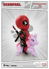 Beast Kingdom Toys - Mini Egg Attack Series Deadpool On Unicorn Figurines