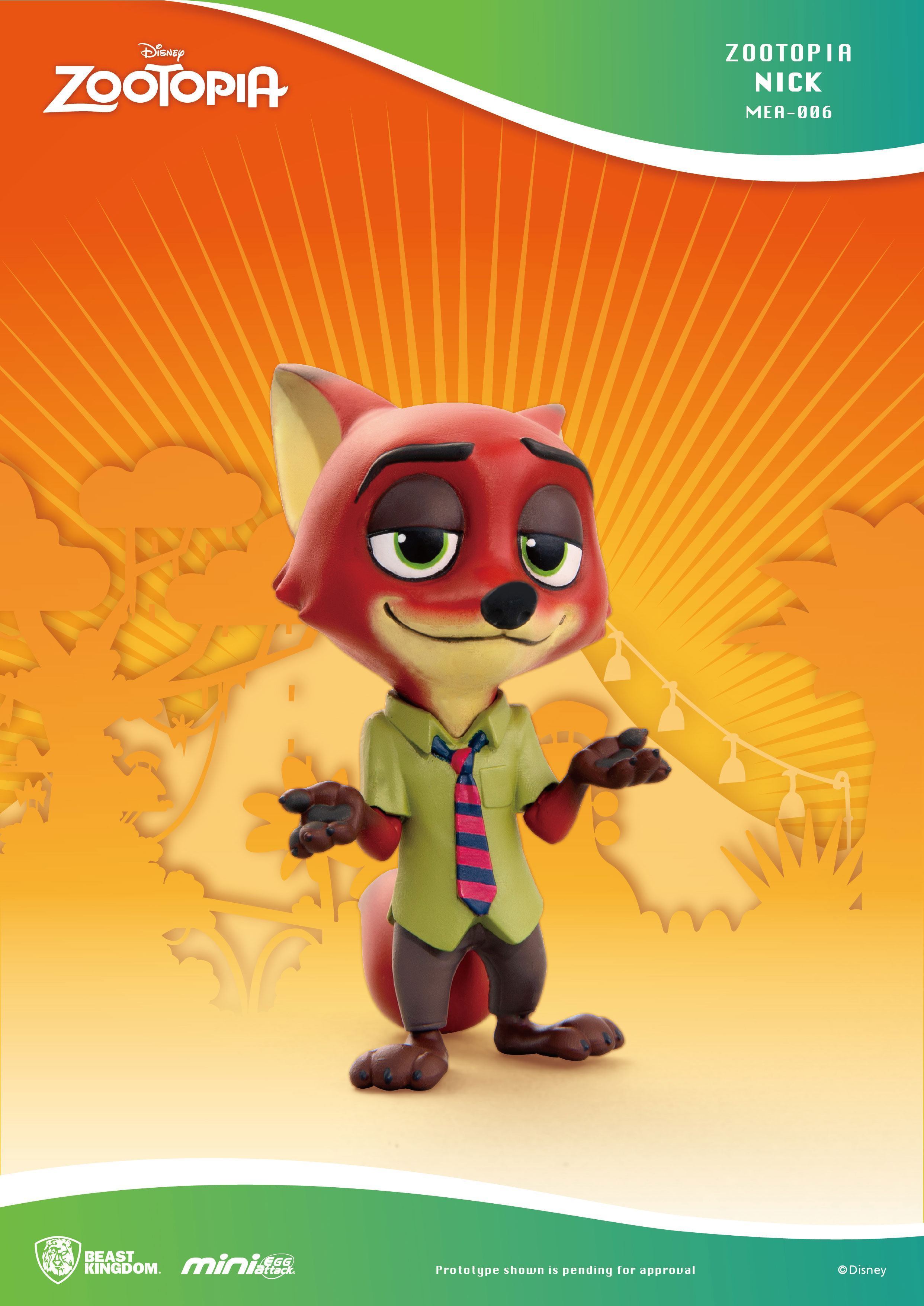 Disney - Beast Kingdom, Mini Egg Attack Series - Zootopia - Nick (6 cm)