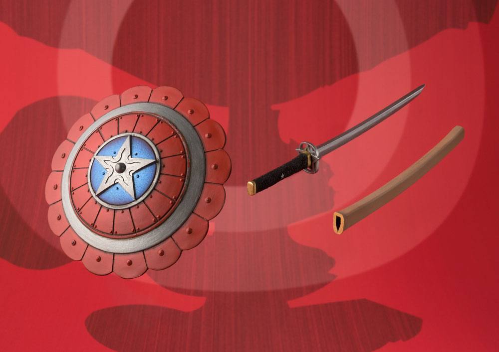 Tamashii Nations - Marvel Action Figure Samurai Captain America (18 Cm) Figurines